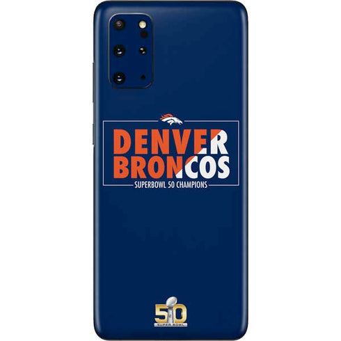 NFL Denver Broncos Super Bowl 50 Champions Bold Galaxy S20 Plus Skin